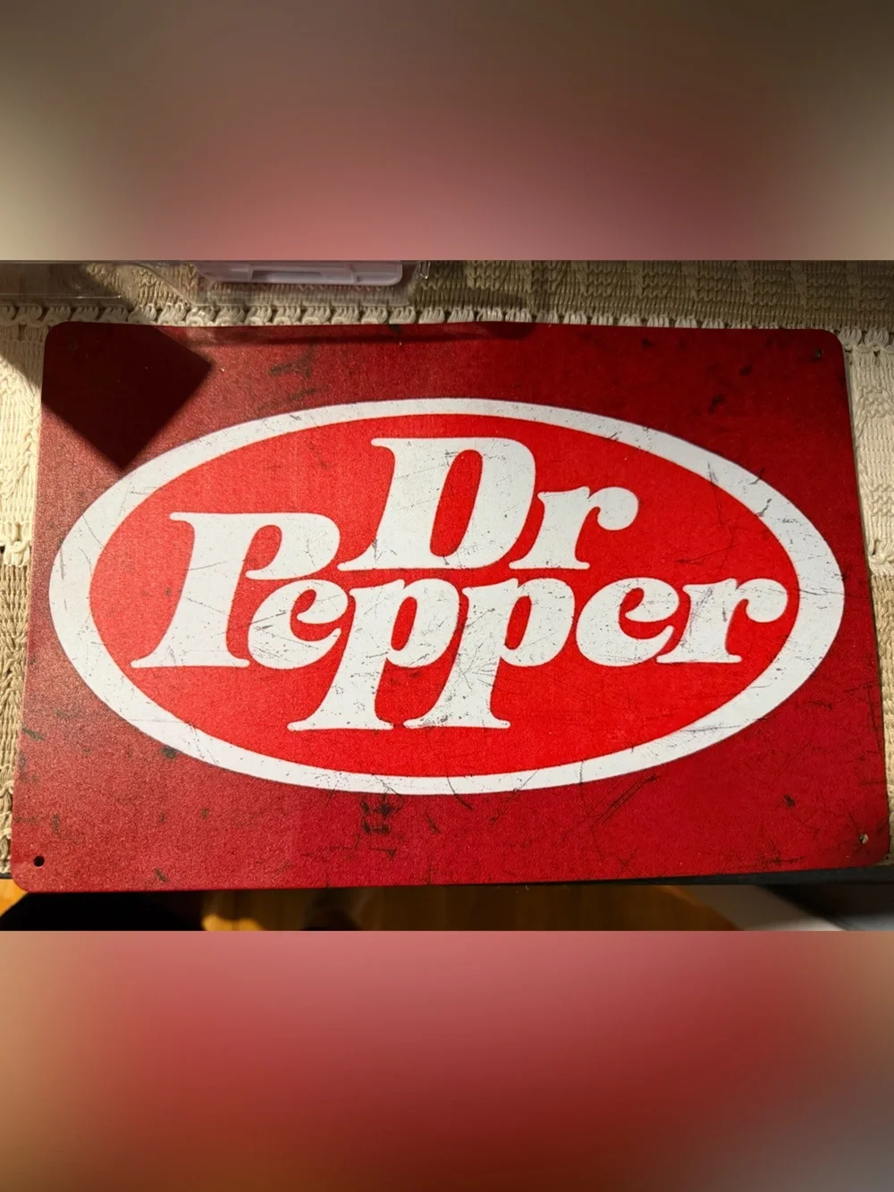 Dr. Pepper Old Fashioned Aluminum Metal Sign